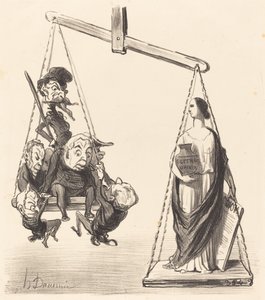 Allgemeines Wahlrecht von Honoré Daumier