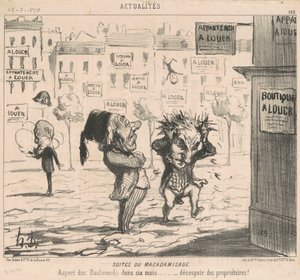Suiten des Makadamisierens von Honoré Daumier