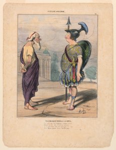 Telemach kehrt zur Tugend zurück von Honoré Daumier