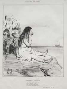 Das Verlassen von Ariadne von Honoré Daumier