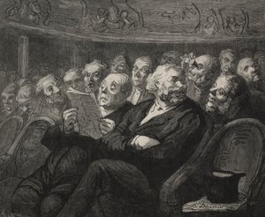 Das Theater: Der Orchestergraben von Honoré Daumier