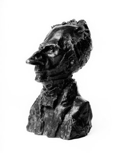 Die Büsten der „Celebrites du Juste Milieu“ Karikatur von Jacques Lefevre (1773-1856), Abgeordneter und Bankier von Honoré Daumier