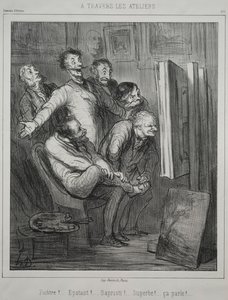 Durch die Ateliers, 1862 von Honoré Daumier