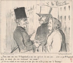 Hier, mein Freund, das ist Herr Chapoulard ... von Honoré Daumier