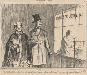 Schau, da ist Fräulein Palmyre, die... von Honoré Daumier