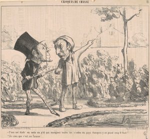 Haltet unseren Meister, hier ist ein kleiner... von Honoré Daumier