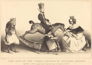 Sehr hohe und sehr mächtige Senf und Senflegitimen von Honoré Daumier