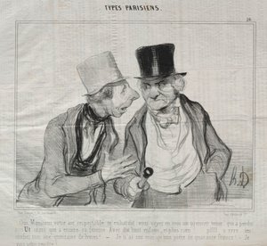 Typen Parisiens, Platte 26: Ja, Sir, Ihr respektables Auftreten ermutigt mich..., 29. Mai 1840