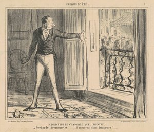 Ein Direktor eines beliebigen Theaters von Honoré Daumier