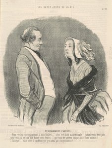 Ein Künstlervertrag von Honoré Daumier