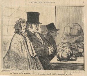 Ein Tag, an dem man fünf Francs zahlt von Honoré Daumier