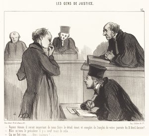 Sehen wir, Zeuge, es wäre wichtig... von Honoré Daumier