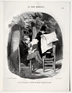 Was der Bourgeois eine kleine Ablenkung nennt von Honoré Daumier