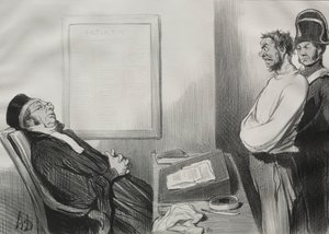 Du warst hungrig...Das ist kein Grund... von Honoré Daumier