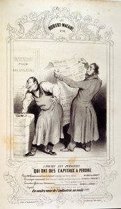 Illustrationen über Ideen und Legenden von Philipon unter dem Titel Les Cent und Robert Macaire von Honoré Daumier