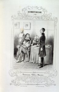 Illustrationen über Ideen und Legenden Philipon unter dem Titel Les Cent und Robert Macaire