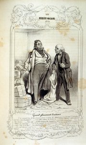 Illustrationen über Ideen und Legenden von Philipon unter dem Titel Les Cent und Robert Macaire von Honoré Daumier