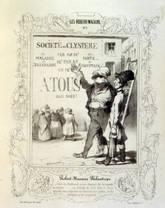 Illustrationen über Ideen und Legenden von Philipon unter dem Titel Les Cent und Robert Macaire