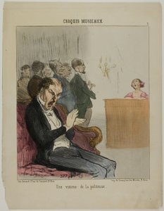 Ein Opfer seiner eigenen Höflichkeit, Platte 7 aus Croquis Musicaux