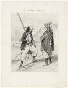 Alles klar Rigobert, mein alter Freund…, Tafel eins aus Les Canotiers Parisiens von Honoré Victorin Daumier