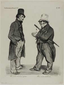 Ein Investor von spanischen Cortes-Anleihen. Ein Investor von spanischen Staatsanleihen, Platte 423 von Honoré Victorin Daumier