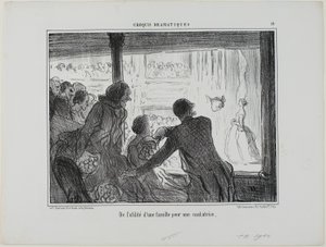 Wie nützlich für eine Opernsängerin, eine Familie zu haben, Platte 14 aus Croquis Dramatiques von Honoré Victorin Daumier