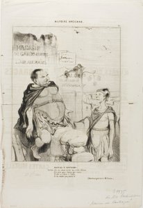Marius in Karthago. Soldat, sage dem Senat, dass ich in meinem edlen Armut eine Ruine als Stuhl genommen habe. Und wenn ich in Sylla wäre, würde ich nicht hier sitzen. (Wortspiel zugeschrieben M. Cousin), Platte 35 aus Histoire Ancienne