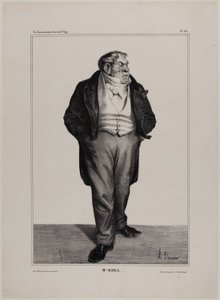 Herr Baill.., Tafel 312 aus Célébrités de la Caricature von Honoré Victorin Daumier