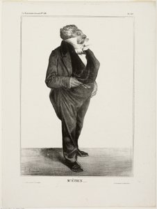 Herr Étien...., Platte 283 aus Célébrités de la Caricature von Honoré Victorin Daumier