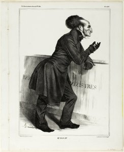 Herr Joliv...., Platte 346 aus Célébrités de la Caricature von Honoré Victorin Daumier