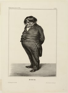 Herr Prune, Tafel 288 aus Célébrités de la Caricature von Honoré Victorin Daumier