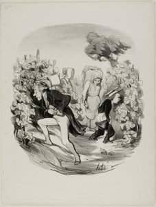 Oh Mist! ... die Trauben sind dieses Jahr wirklich nicht gut!, Platte 24 aus Pastorales von Honoré Victorin Daumier