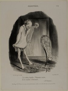 Das Baumwollkleid fällt, der Mann bleibt, und das Kalb verblasst (J.B. Rousseau), Tafel 10 aus Coquetterie