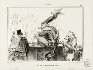 Der Abstieg der Courtille im Jahr 1855, Platte 165 aus Actualités