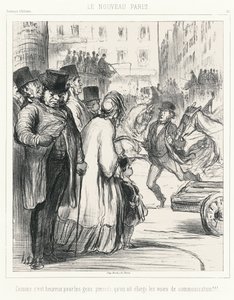 Das neue Paris. Wie glücklich für Eilige, dass die Alleen verbreitert wurden!!!, Platte 301 aus Souvenirs d