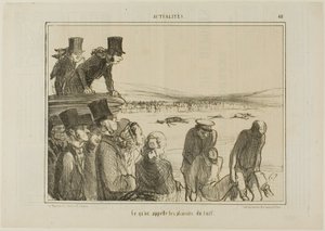 Dies sind die Freuden des Pferderennens, Platte 411 aus Actualités von Honoré Victorin Daumier