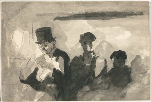 Dritte Klasse Waggon von Honoré Victorin Daumier