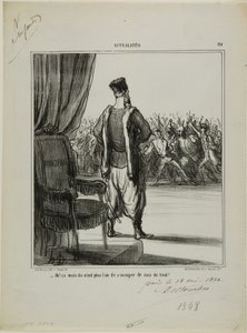 „Was ist damit..., sie scheinen sich nicht mehr für mich zu interessieren,“ Platte 89 aus Actualités von Honoré Victorin Daumier