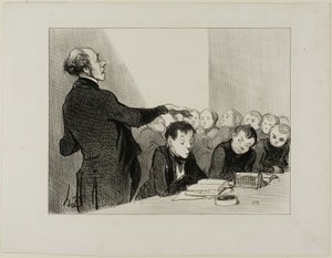 „Du erinnerst dich jetzt, dass der junge Cabassol viel zu gut in der Übersetzung ist, als dass ich jemandem in dieser Klasse erlauben würde, ihn zu belästigen... er steht unter meinem unmittelbaren Schutz! Bei den Abschlussprüfungen wird er die Ehre des Bi