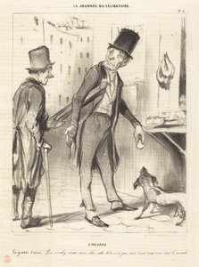 2 Uhr - Azors Nachmittagstee von Honoré Daumier