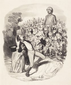 Ah! Saperlotte, ich glaube, wir sind erwischt! von Honoré Daumier