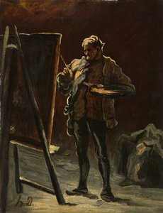 Ein Künstler von Honoré Daumier