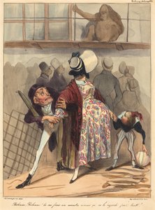 Bobonne... sieh ihn nicht so lange an! von Honoré Daumier