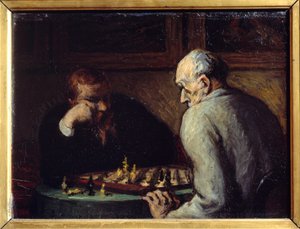 Schachspieler von Honoré Daumier
