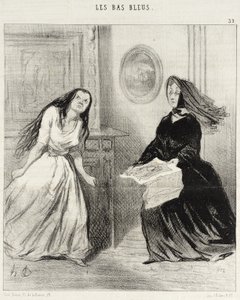 Kommentar! noch eine Karikatur über uns... von Honoré Daumier