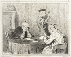 Die leichten Autoren von Honoré Daumier