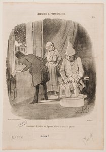 Der Nachteil, wenn man seine Wohnung im Januar zur Vermietung anbietet von Honoré Daumier