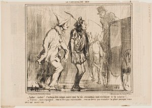 Kutscher, Kutscher, Sie können mich nicht abweisen von Honoré Daumier