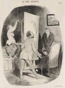 Treten Sie doch ein, mein Herr... nur keine Umstände... von Honoré Daumier