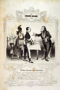 Ideen und Legenden Philipon unter dem Titel Les Cent und Robert Macaire von Honoré Daumier